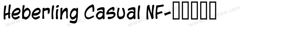 Heberling Casual NF字体转换
